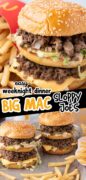 Big Mac Sloppy Joes Pinterest image.
