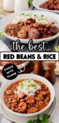 The best red beans and rice pinterest image.