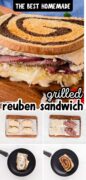Reuben sandwich pin image.