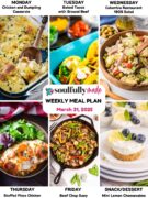 Weekly Meal Plan graphic image for March 31, 2025.