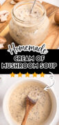 Homemade Cream of Mushroom Soup Pinterest Image