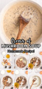Homemade Cream of Mushroom Soup Pinterest Image