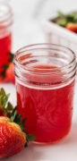 Homemade Strawberry Syrup Recipe Pinterest Image