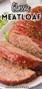 Classic Meatloaf Recipe Pinterest image