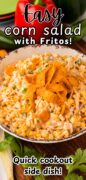 Corn Salad with Fritos Recipe pinterest image