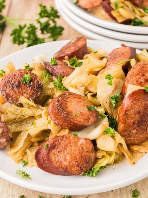 Fried Cabbage and Sausage