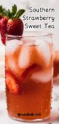 Southern Strawberry Sweet Tea Pinterest image