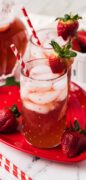 Southern Strawberry Sweet Tea Pinterest image