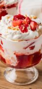 Strawberry Shortcake Ice Cream Sundae recipe Pinterest image