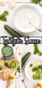 Tzatziki Sauce Recipe pinterest image