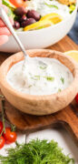 Tzatziki Sauce Recipe pinterest image