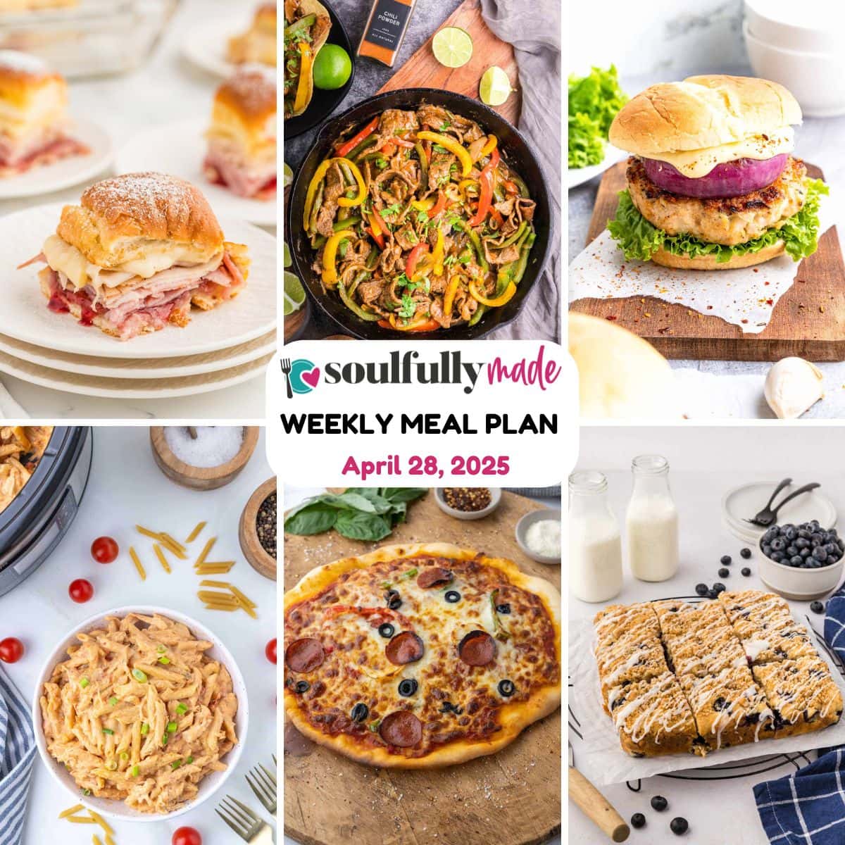 Weekly Meal Plan April 28, 2025