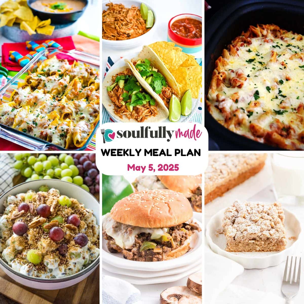 Weekly Meal Plan May 5, 2025 graphic