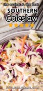 classic coleslaw recipe pinterest image