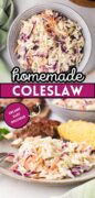 classic coleslaw recipe pinterest image