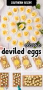 Classic Southern Deviled Eggs Recipe pinterest image