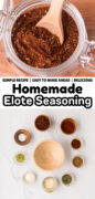 Homemade Mexican Elote street corn seasoning spice blend recipe pinterest image