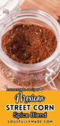 Homemade Mexican Elote street corn seasoning spice blend recipe pinterest image