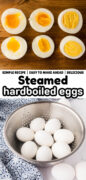 How To Steam Hardboiled Eggs Recipe Pinterest image