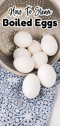 How To Steam Hardboiled Eggs Recipe Pinterest image
