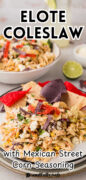 Mexican Street Corn Coleslaw Pinterest image