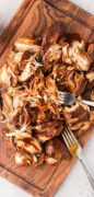 Slow Cooker BBQ Pulled Chicken Recipe Pinterest image