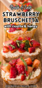 Strawberry Bruschetta Recipe Pinterest image