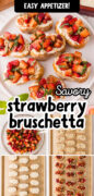Strawberry Bruschetta Recipe Pinterest image