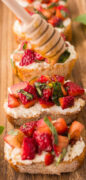 Strawberry Bruschetta Recipe Pinterest image