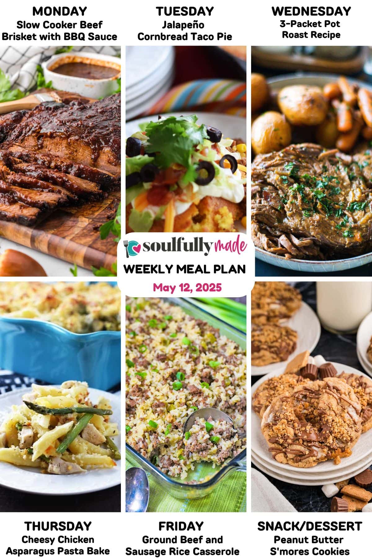Weekly Meal Plan May 12, 2025 graphic
