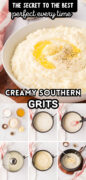Creamy Southern Grits Recipe Pinterest image