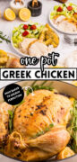 Greek Roast Chicken pinterest image