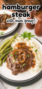 Hamburger Steak and Gravy Pinterest Image