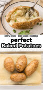 Oven Baked Potatoes Recipe Pinterest image