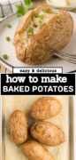 Oven Baked Potatoes Recipe Pinterest image