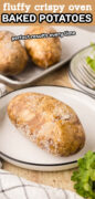 Oven Baked Potatoes Recipe Pinterest image