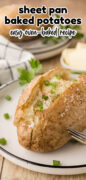 Oven Baked Potatoes Recipe Pinterest image