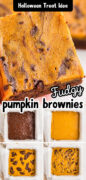 Pumpkin Swirl Brownies Recipe Pinterest image