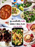 Soulfully Made weekly meal plan for June 16, 2025 Pinterest image.