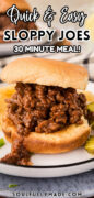 Homemade Sloppy Joe Recipe Pinterest Image