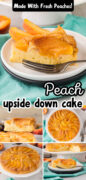 Peach Upside Down Cake Pinterest image