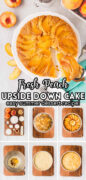 Peach Upside Down Cake Pinterest image