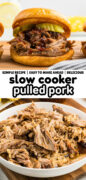 Slow Cooker (Crock Pot) Pulled Pork Pinterest image