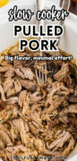 Slow Cooker (Crock Pot) Pulled Pork Pinterest image