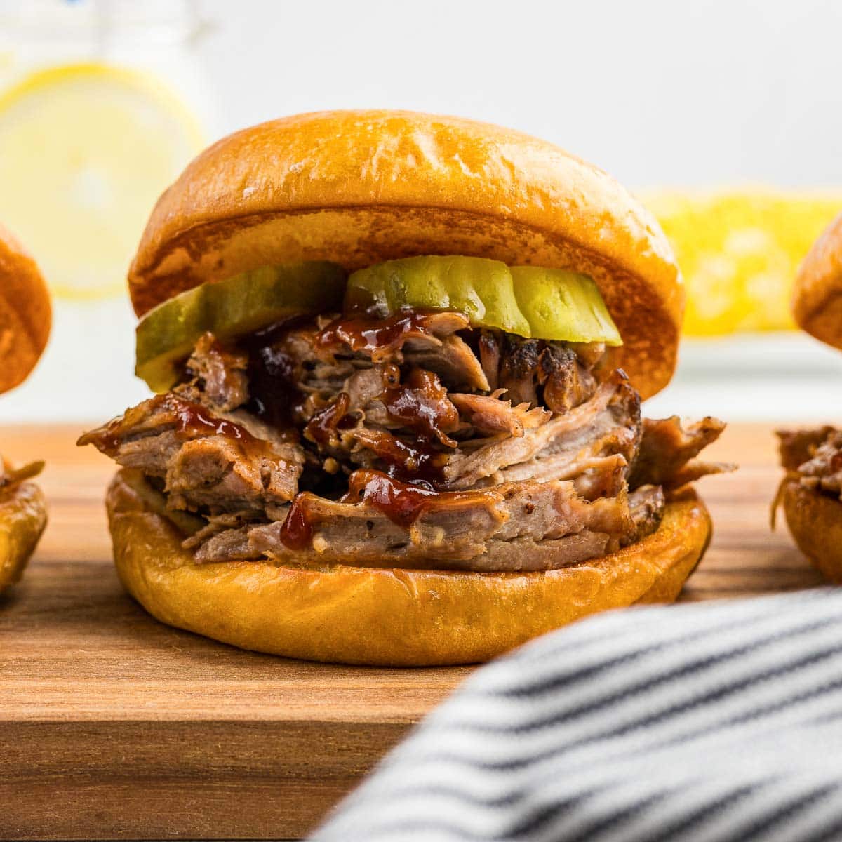 Crock Pot pulled Pork sandwich.