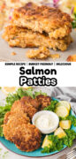 Salmon Patties recipe pinterest image