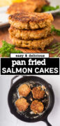 Salmon Patties recipe pinterest image