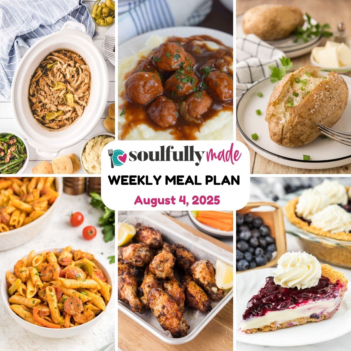 Soulfully Made weekly meal plan for July 28 2025 image.