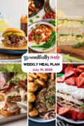 Soulfully Made weekly meal plan for July 14 2025 pinterest image.