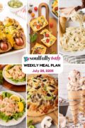 Soulfully Made weekly meal plan for July 28 2025 Pinterest image.